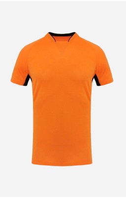Personalize Men Soccer Jersey - III Orange and Black