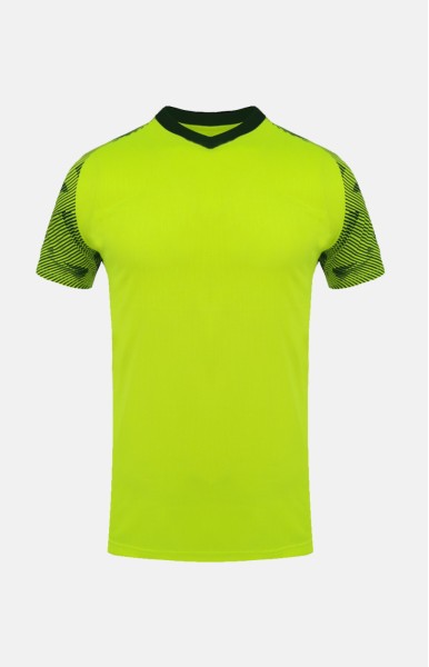 Personalize Men Soccer Jersey - IV Fluorescent Green and Black