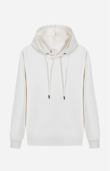 Personalize Men's Fleece Casual Hoodie I - White