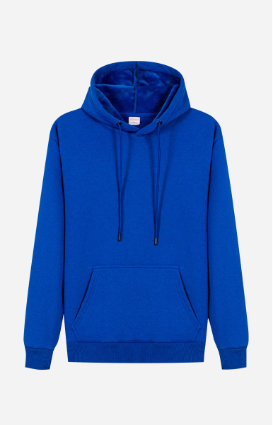 Personalize Men's Fleece Casual Hoodie I - Blue