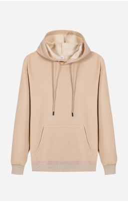 Personalize Men's Fleece Casual Hoodie I - Beige