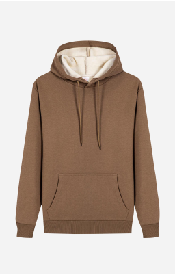 Personalize Men's Fleece Casual Hoodie I - Brown