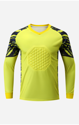 Personalize Men Goalkeeper Jersey - I Fluorescent Yellow