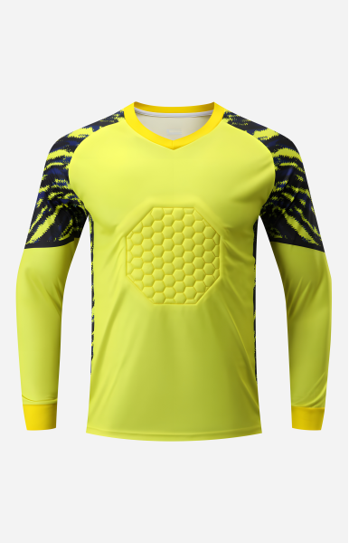 Personalize Men Goalkeeper Jersey - I Fluorescent Yellow