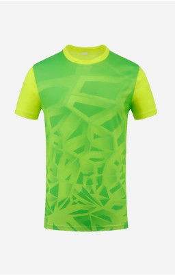 Personalize Men Soccer Jersey - V Fluorescent Green