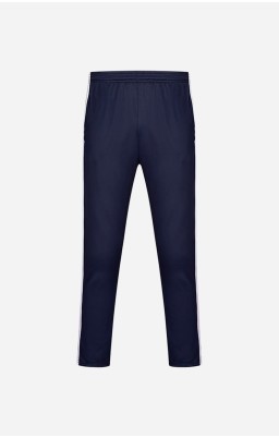 Personalize Sports Casual Trousers II - Navy Blue And White