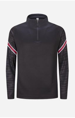 Men Half Zip Jacket I - Black