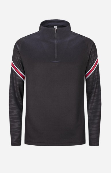 Men Half Zip Jacket I - Black