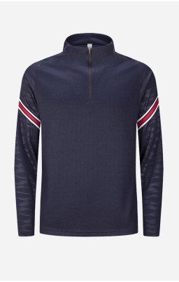 Men Half Zip Jacket I - Navy Blue