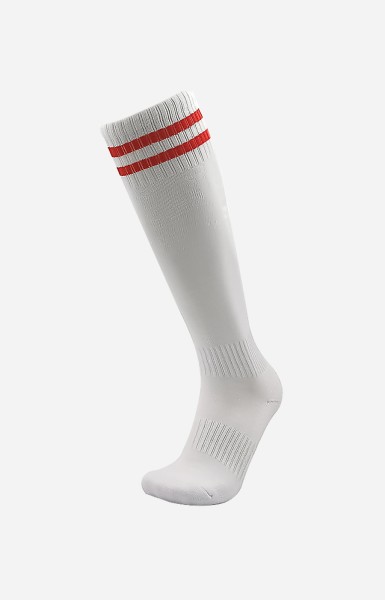 Personalize Football Soccer Match Socks II - White and Red