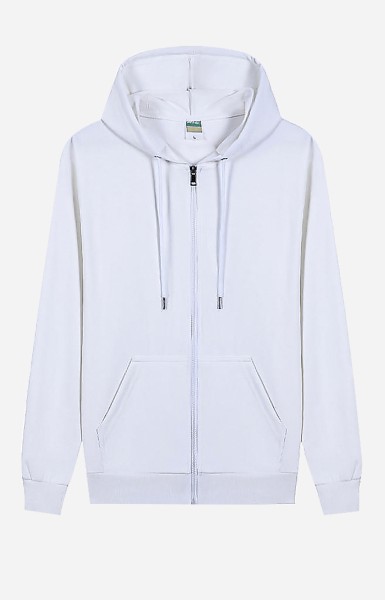 Personalize Full-Zip Hoodie I - White