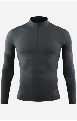 Personalize Men 1/4 Zip Training Sweatshirt I - Grey