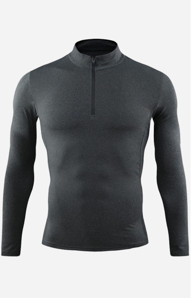 Personalize Men 1/4 Zip Training Sweatshirt I - Grey