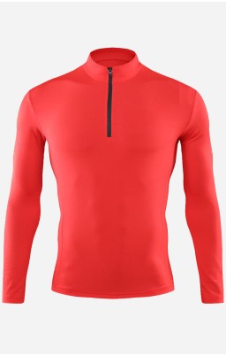 Personalize Men 1/4 Zip Training Sweatshirt I - Red