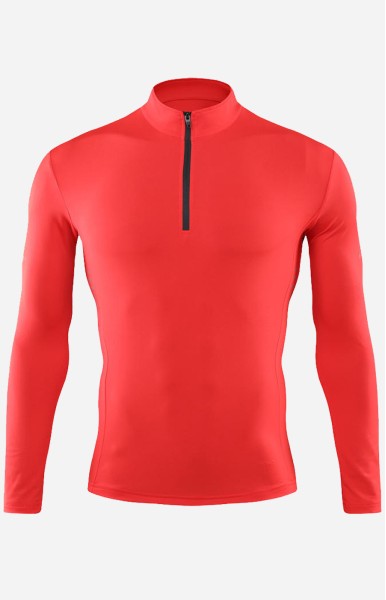 Personalize Men 1/4 Zip Training Sweatshirt I - Red