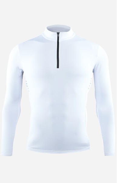 Personalize Men 1/4 Zip Training Sweatshirt I - White