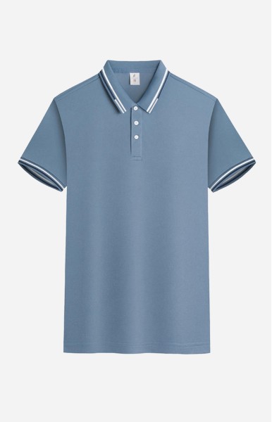 Personalize Men Polo - I Denim Blue