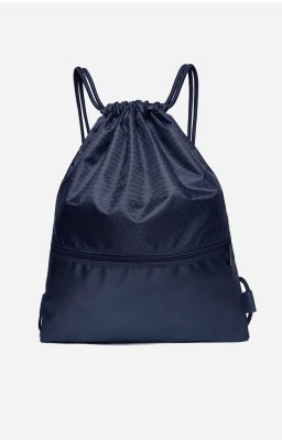 Personalize Drawstring Backpack - Navy Blue
