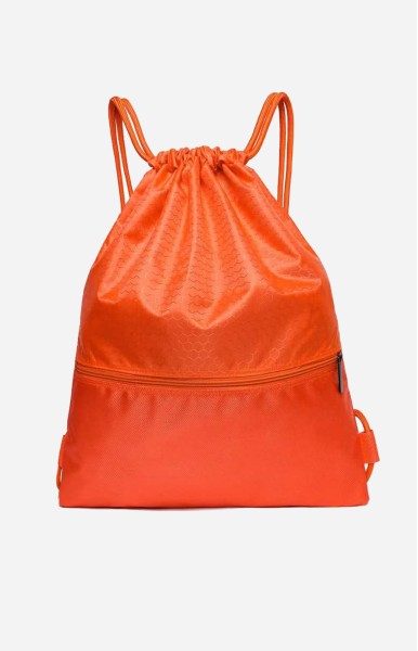Personalize Drawstring Backpack - Orange