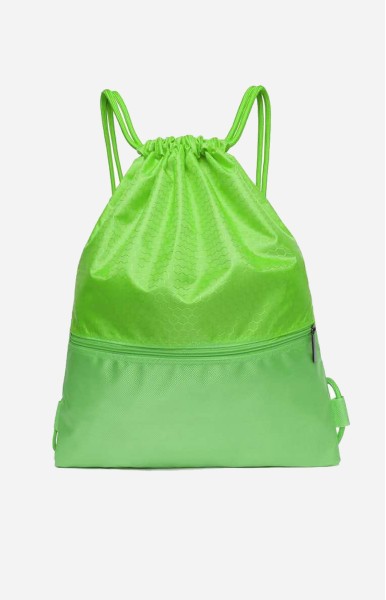 Personalize Drawstring Backpack - Green